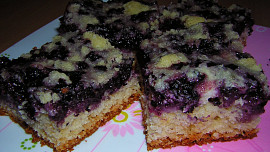 Borůvkový koláč s tvarohem