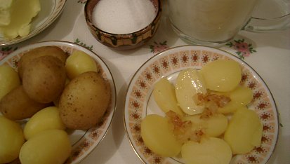 Brambory "na loupačku"