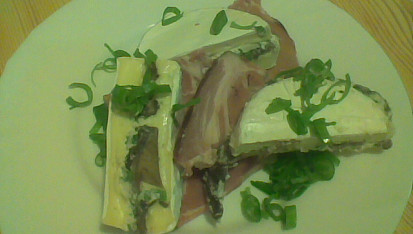 Camembert s hřiby