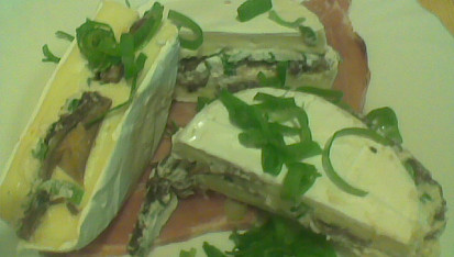 Camembert s hřiby