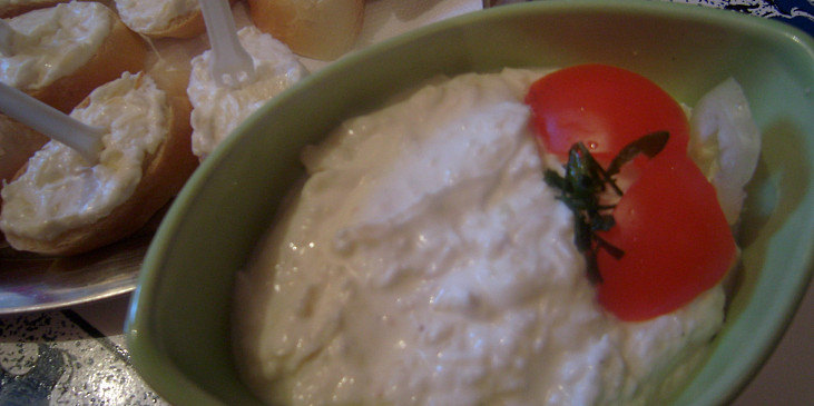 Česnekovo sýrová pomazánka1