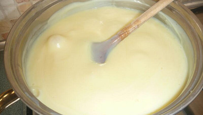 Drobenkový koláč s pudinkem, ještě pudink