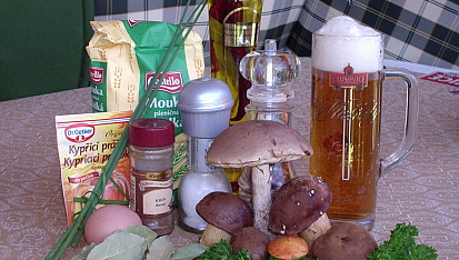 Houbové lívance, suroviny