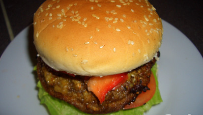 Houbový burger