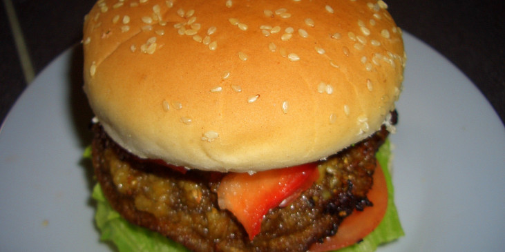 Houbový burger