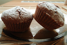 Jemné čokoládové muffiny