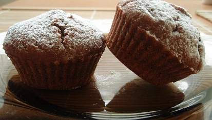 Jemné čokoládové muffiny