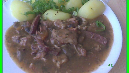 Lovecké vepřové nudličky