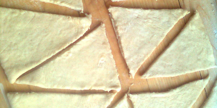 Máslové croissanty (...uděláme si trojúhelníčky)