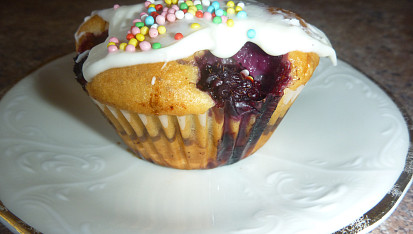 Muffiny s borůvkami
