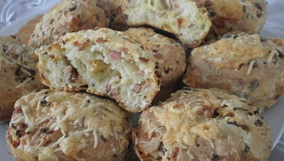 Plněné slané muffiny