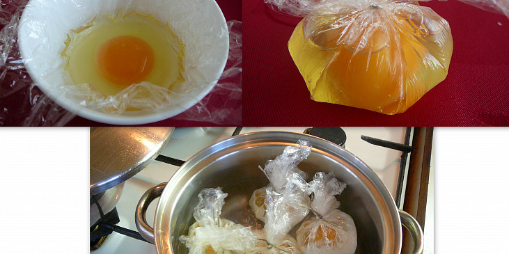 způsob vaření vejce bez skořápky