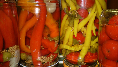 Sterilovaná paprika s olejem