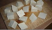 Tofu pěti vůní, Nakrájené tofu
