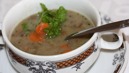Čočková polévka s houbami, Čočková polévka s houbami