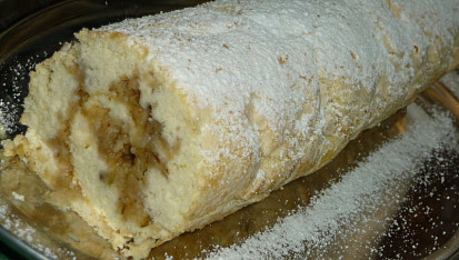 Jablečná roláda - rychlá
