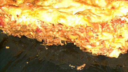 Lasagne s mletým masem a žampiony