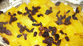 Oranžová dýně zapečená se sněhem