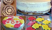 Potahovaný dort k narozeninám (Korpus + mazání dortu + konečný výsledek + zdobení)