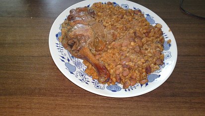 Židovský  šoulet s husími stehny