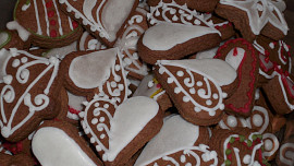 Adventní svícny  z perníkového těsta