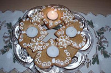 pokus o perníkový adventní svícen