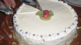 Dortík k 1. výročí - nepečený jablečný  dort