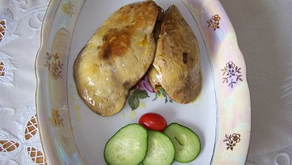 Foie gras s medovou dijonskou hořčicí a meruňkovým chutney