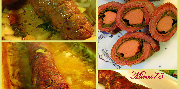 Opečená roláda + hotová roláda + maso na řezu