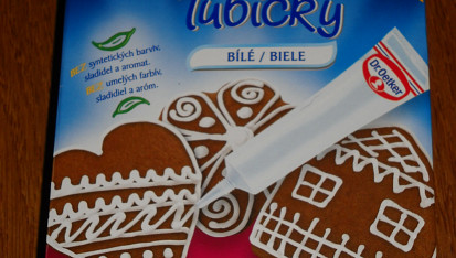Hrníčkové perníčky, Bílá zdobící poleva na perníčky