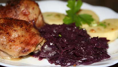 Krkonošské kuře s bramborovými noky