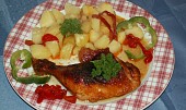 Lahodné kuře-pečené v marinádě (podobný receptík  kuře na medu)