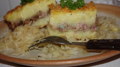 Mleté maso pod bramborovou kaší, Mleté maso pod bramborovou kaší