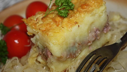 Mleté maso pod bramborovou kaší, Mleté maso pod bramborovou kaší