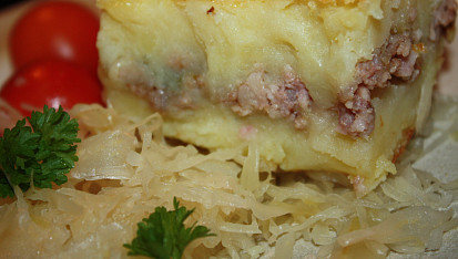 Mleté maso pod bramborovou kaší, Mleté maso pod bramborovou kaší
