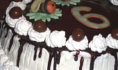 Vosí dort s čokoládovou polevou