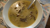 Houbová polévka jednoduchá a chutná, z václaviek chutí tiež