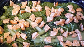 Zapečený mangold s bramborami