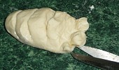 Borové šišky (slané bulky - postup)