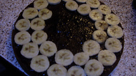 Čokoládový dort s banány