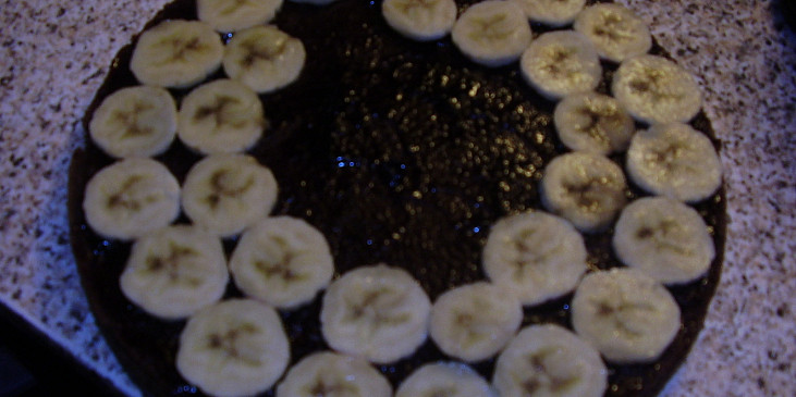 Čokoládový dort s banány