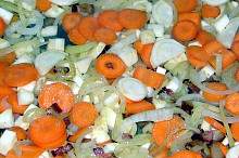 restování kořenové zeleniny