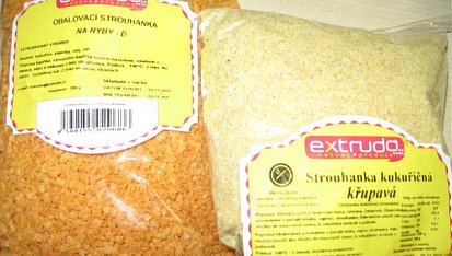 Křupáčky s uzeným masem, kukuřičná strouhanka