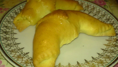 Kynuté buchty - jako šátečky, moje rohliky :)