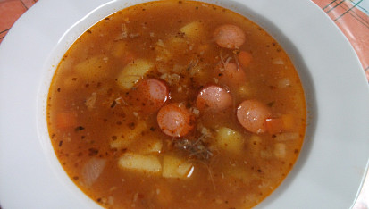 Poctivá masová gulášovka, polévka