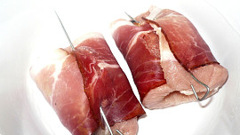 Vepřové závitky s pršutem