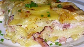 Zapečené brambory s hermelínem
