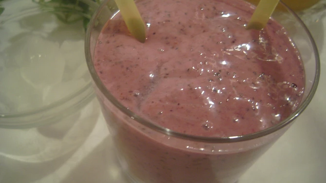 Borůvkový smoothie