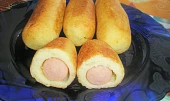 Bramborové šišky plněné párkem