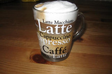 pravé domácí Latté